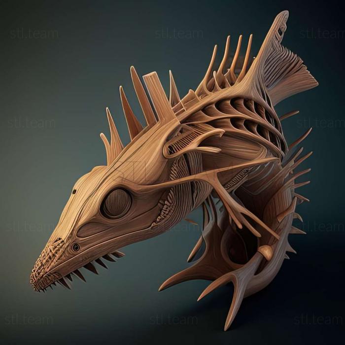 3D model Gymnothorax buroensis (STL)